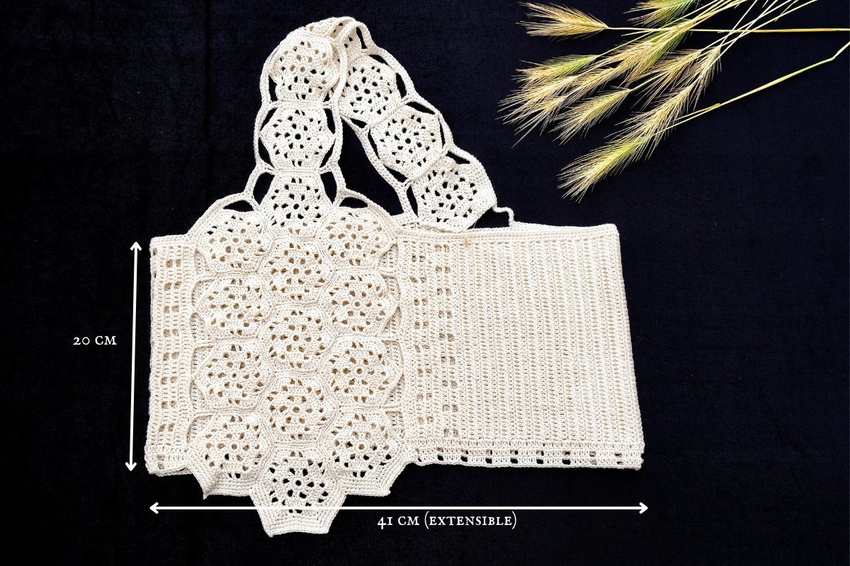 Top crochet coton ivoire